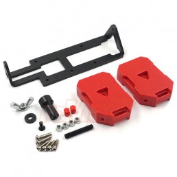 Alloy Spare Tire Carrier w/ Dual Oil Tanks For 1/10 Jeep / RC Body