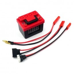 Scale Plastic LiPo Battery Voltage Checker & Alarm (2S & 3S) For 1/10 Crawler