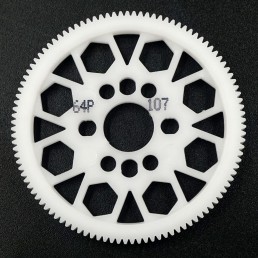 Competition Delrin Spur Gear 64P 107T For 1/10 On Road Touring Drift