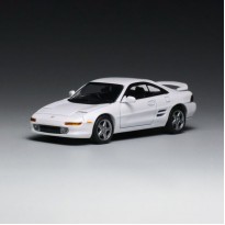 1/64 Toyota MR2 SW20 1996 Rev 4 White Front Headlights Openable Diecast Scale Model Car