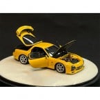 1/64 Mazda FD3S RX7 Yellow Luxury Version Diecast Scale Model Car