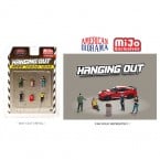 1/64 Figure Set Hanging Out MIJO Exclusives For Diecast Scale Model Car